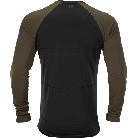 HARKILA Heat USB-C L/S T-Shirt - Mens - Willow Green & Black
