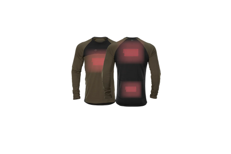 HARKILA Heat USB-C L/S T-Shirt - Mens - Willow Green & Black