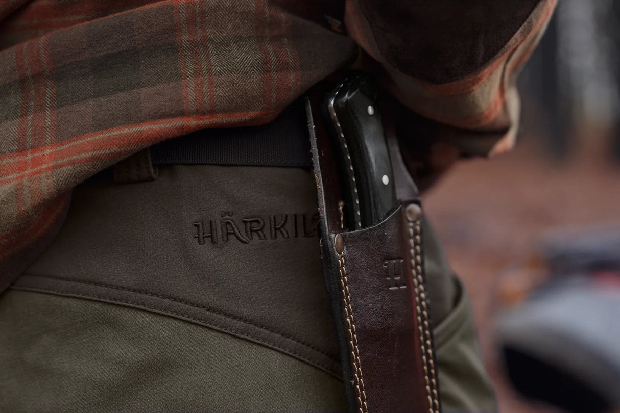 HARKILA Hill Trousers - Mens - Black Olive / Forest Night
