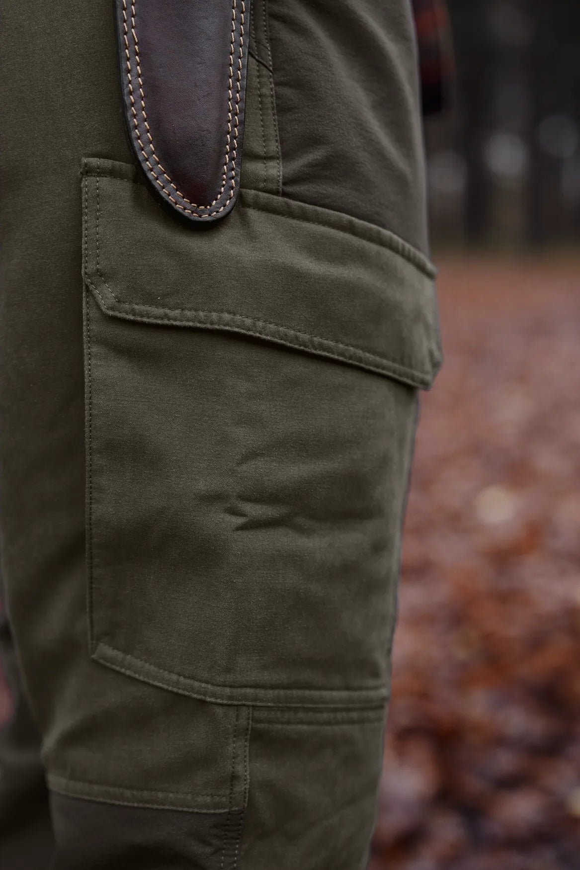 HARKILA Hill Trousers - Mens - Black Olive / Forest Night