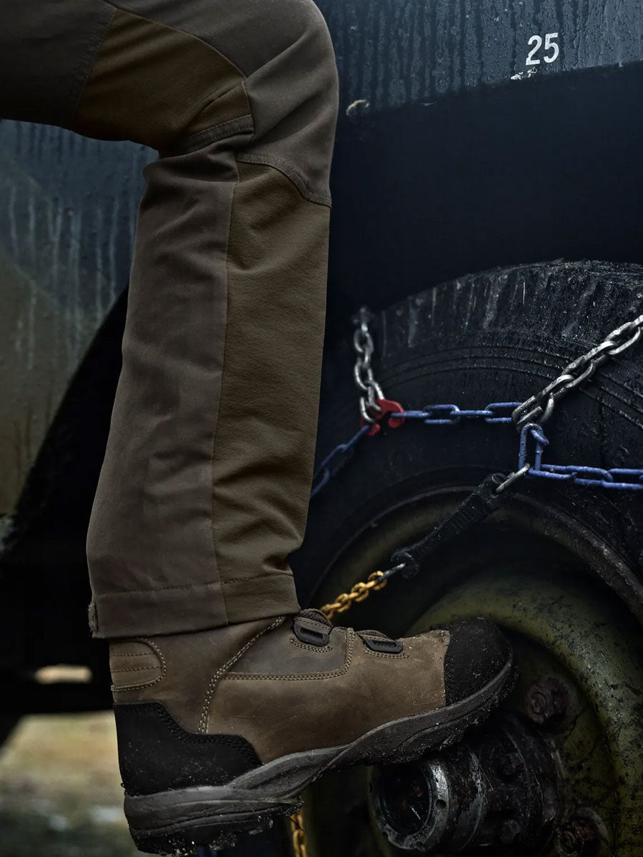 HARKILA Hill Trousers - Mens - Willow Green / Brown