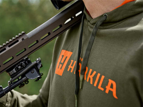 HARKILA Identity Hoodie - Mens - Grape Leaf / Mandarin Orange