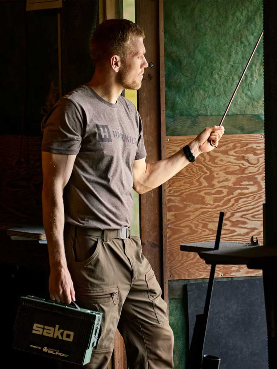 HARKILA Identity T-shirt - Mens - Brown Melange