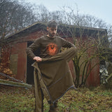 HARKILA Kamko Fleece - Mens Reversible Windstopper - Dark Antique Bronze / Willow Green
