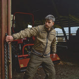 HARKILA Kamko Fleece - Mens Reversible Windstopper - Dark Antique Bronze / Willow Green