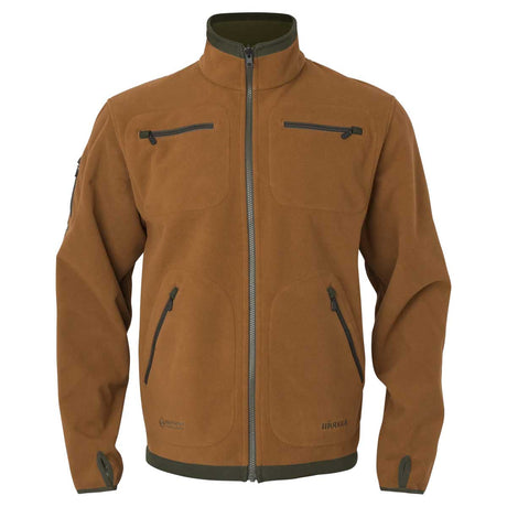 HARKILA Kamko Fleece - Mens Reversible Windstopper - Forest Night / Rustique Clay