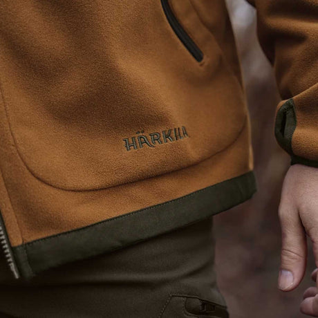 HARKILA Kamko Fleece - Mens Reversible Windstopper - Forest Night / Rustique Clay