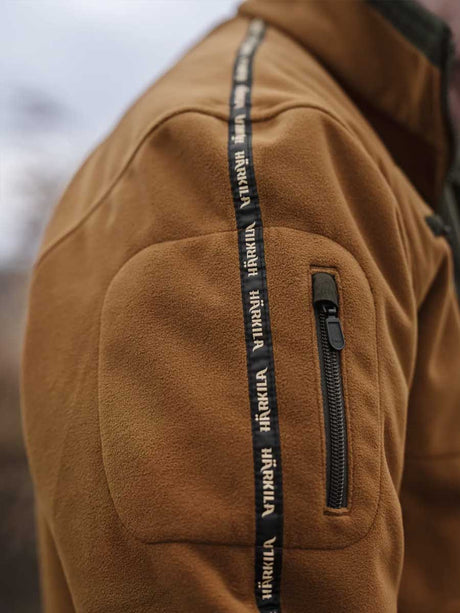 HARKILA Kamko Fleece - Mens Reversible Windstopper - Forest Night / Rustique Clay