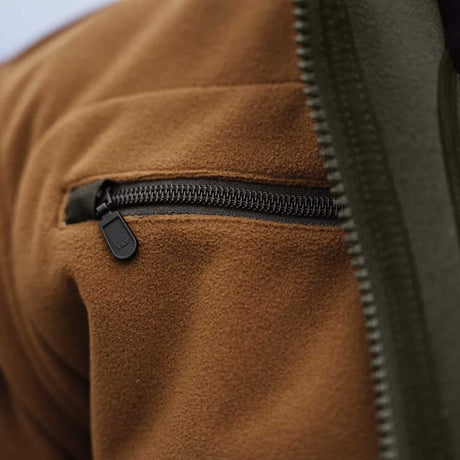 HARKILA Kamko Fleece - Mens Reversible Windstopper - Forest Night / Rustique Clay