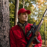 HARKILA Kamko Regal Fleece Jacket - Mens Reversible Windstopper - Red / Brown