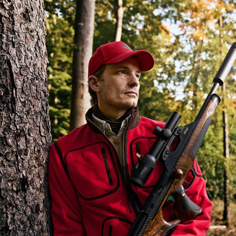 HARKILA Kamko Regal Fleece Jacket - Mens Reversible Windstopper - Red / Brown