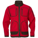 HARKILA Kamko Regal Fleece Jacket - Mens Reversible Windstopper - Red / Brown