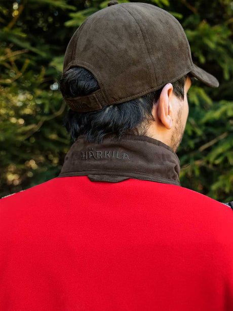 HARKILA Kamko Regal Fleece Jacket - Mens Reversible Windstopper - Red / Brown
