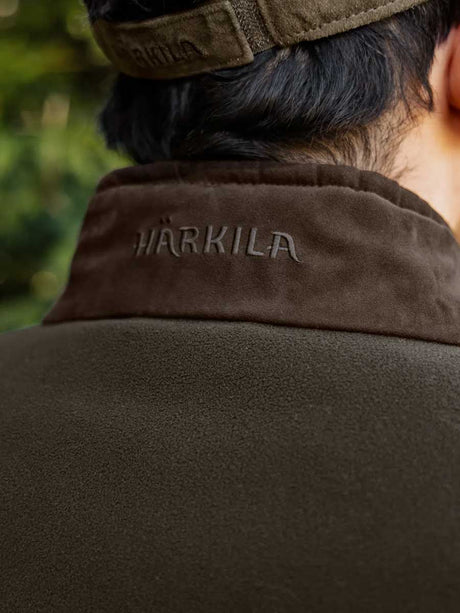HARKILA Kamko Regal Fleece Jacket - Mens Reversible Windstopper - Red / Brown