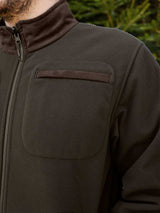 HARKILA Kamko Regal Fleece Jacket - Mens Reversible Windstopper - Red / Brown