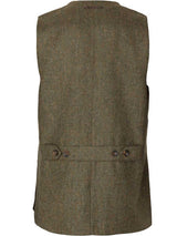 HARKILA Kenmore Shooting Waistcoat - Mens -  Forest Green Herringbone