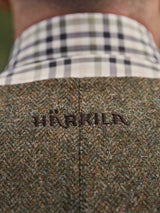 HARKILA Kenmore Shooting Waistcoat - Mens -  Forest Green Herringbone
