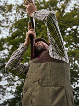 HARKILA Kenmore Shooting Waistcoat - Mens -  Forest Green Herringbone