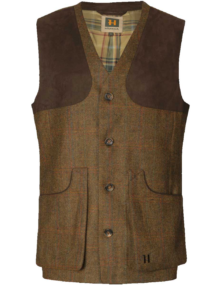 HARKILA Kenmore Shooting Waistcoat - Mens - Terragon Brown