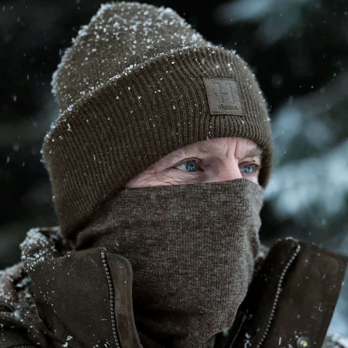 HARKILA Kodiak CleverWool Neck Gaiter - Dark Hunting Green