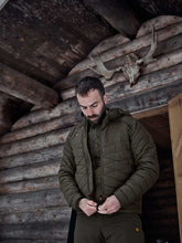 Load image into Gallery viewer, HARKILA Logmar Insulated Packable Hooded Jacket - Mens - Willow Green
