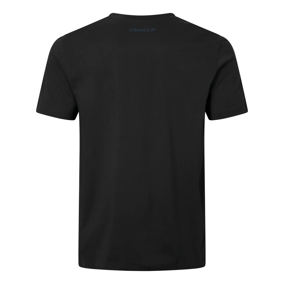 HARKILA Logo Band T-Shirt - Mens - Anthracite / Sea Blue