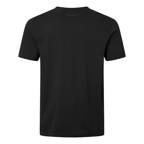 HARKILA Logo Band T-Shirt - Mens - Anthracite / Sea Blue