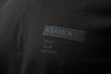 HARKILA Logo Band T-Shirt - Mens - Anthracite / Sea Blue