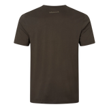 HARKILA Logo Band T-Shirt - Mens - Shadow Brown / Tarmac