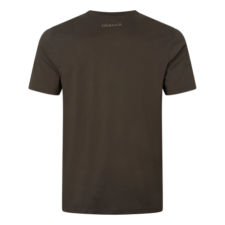 HARKILA Logo Band T-Shirt - Mens - Shadow Brown / Tarmac