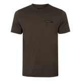 HARKILA Logo Band T-Shirt - Mens - Shadow Brown / Tarmac