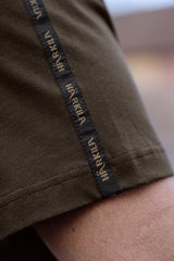 HARKILA Logo Band T-Shirt - Mens - Shadow Brown / Tarmac