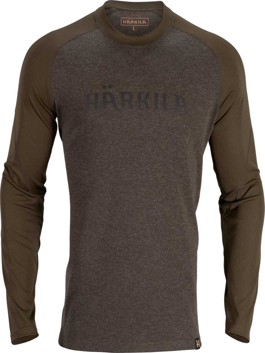 HARKILA Metso Long Sleeve T-Shirt - Mens - Olive Night / Willow Green