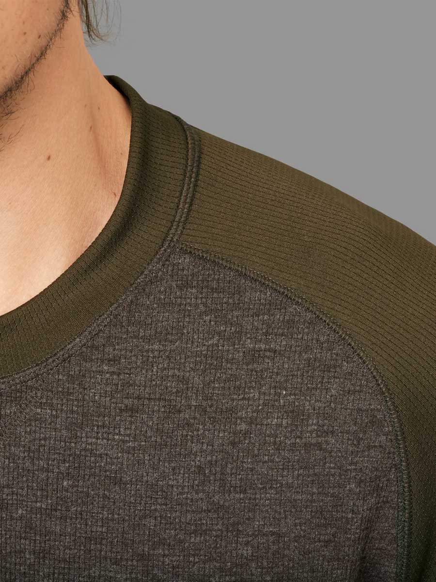 HARKILA Metso Long Sleeve T-Shirt - Mens - Olive Night / Willow Green