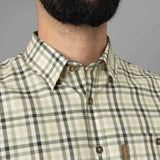 HARKILA Milford Shirt - Mens Fine Twill Cotton - Beech Green Check