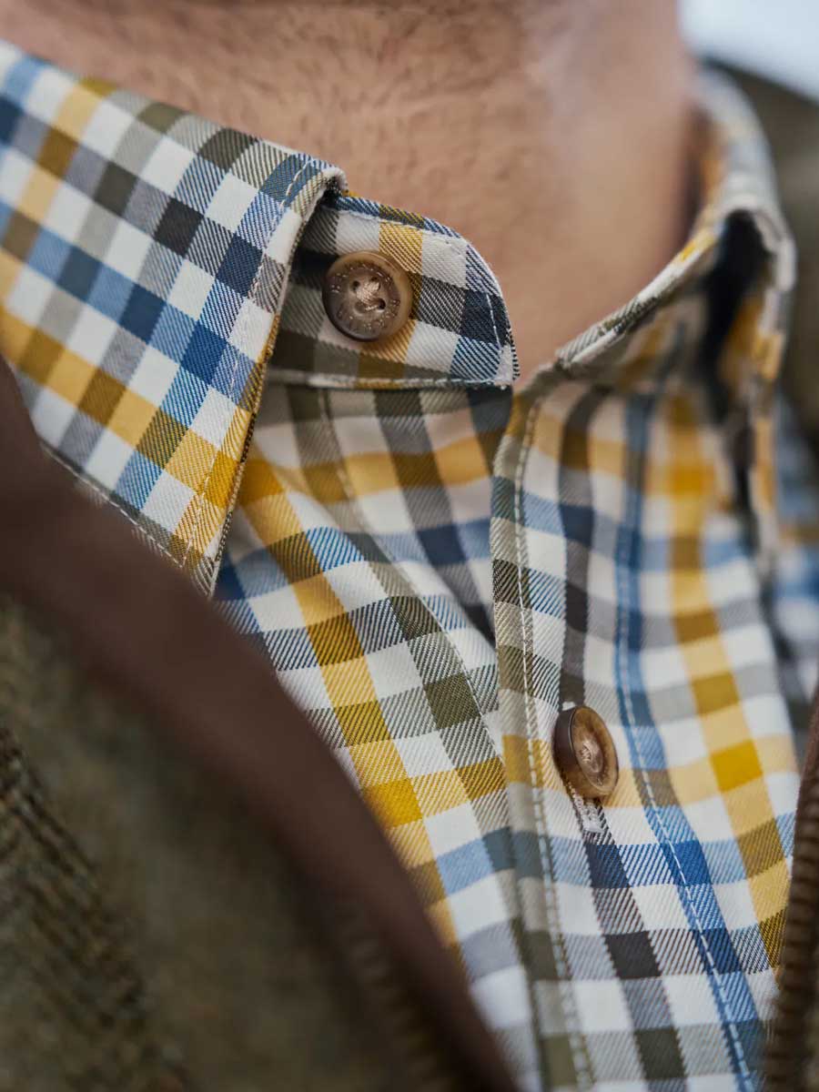 HARKILA Milford Shirt - Mens Fine Twill Cotton - Grape Leaf