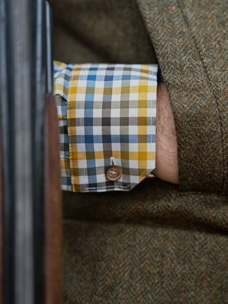 HARKILA Milford Shirt - Mens Fine Twill Cotton - Grape Leaf
