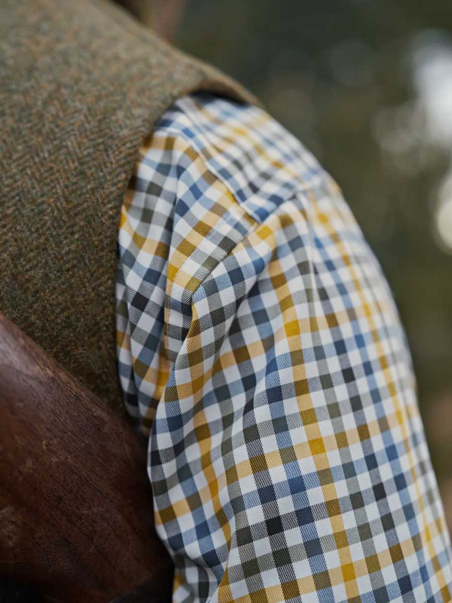 HARKILA Milford Shirt - Mens Fine Twill Cotton - Grape Leaf