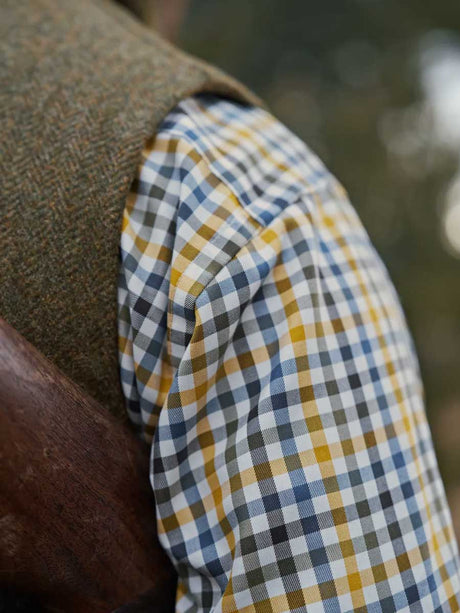 HARKILA Milford Shirt - Mens Fine Twill Cotton - Grape Leaf
