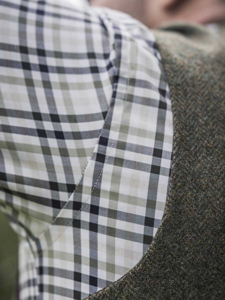 HARKILA Milford Shirt - Mens Fine Twill Cotton - Rosin / Deep Well