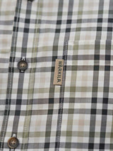 HARKILA Milford Shirt - Mens Fine Twill Cotton - Rosin / Deep Well