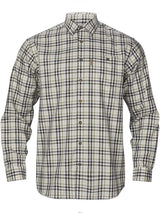HARKILA Milford Shirt - Mens Fine Twill Cotton - Rosin / Deep Well