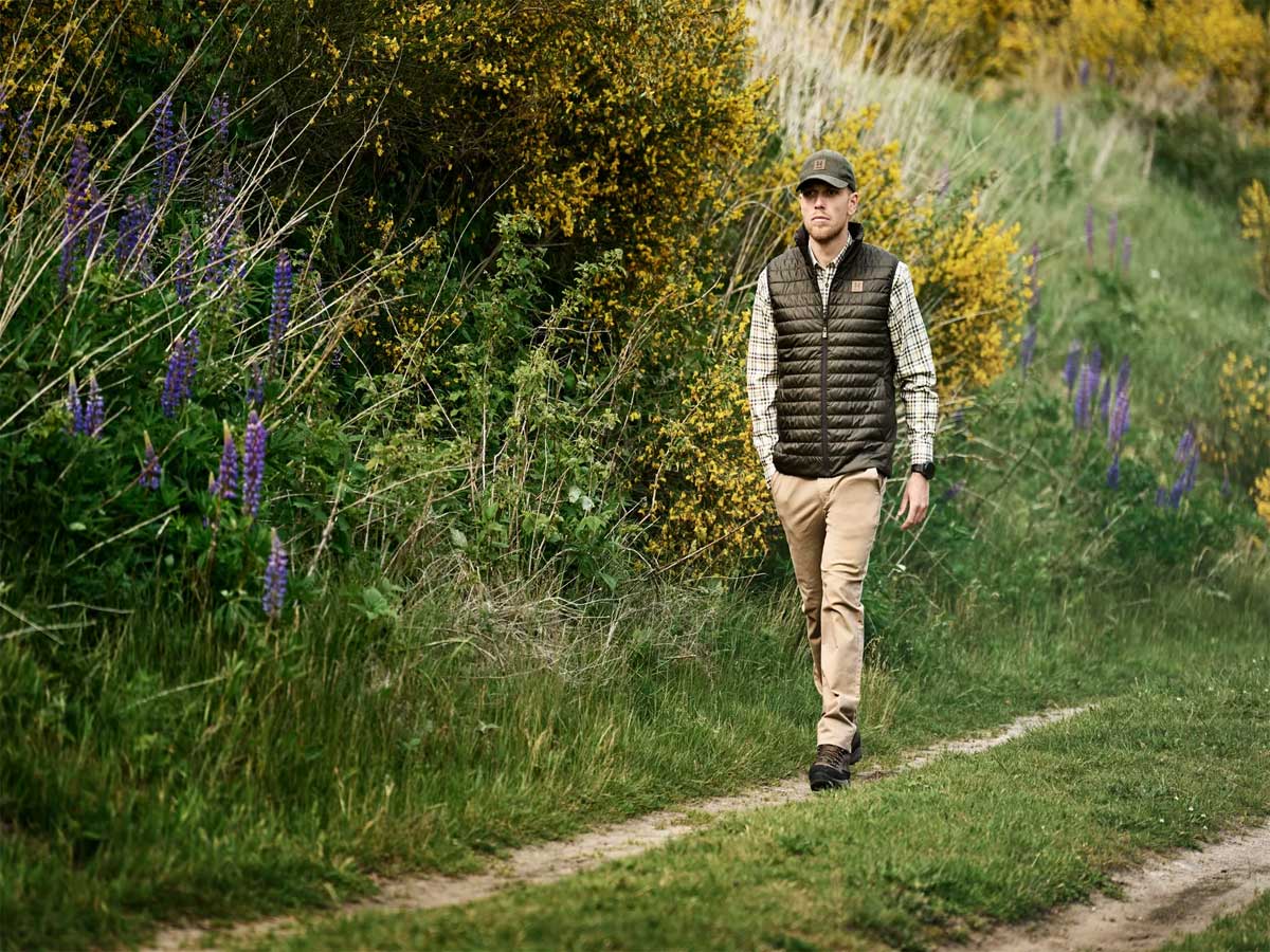 HARKILA Milford Shirt - Mens Fine Twill Cotton - Sea Blue