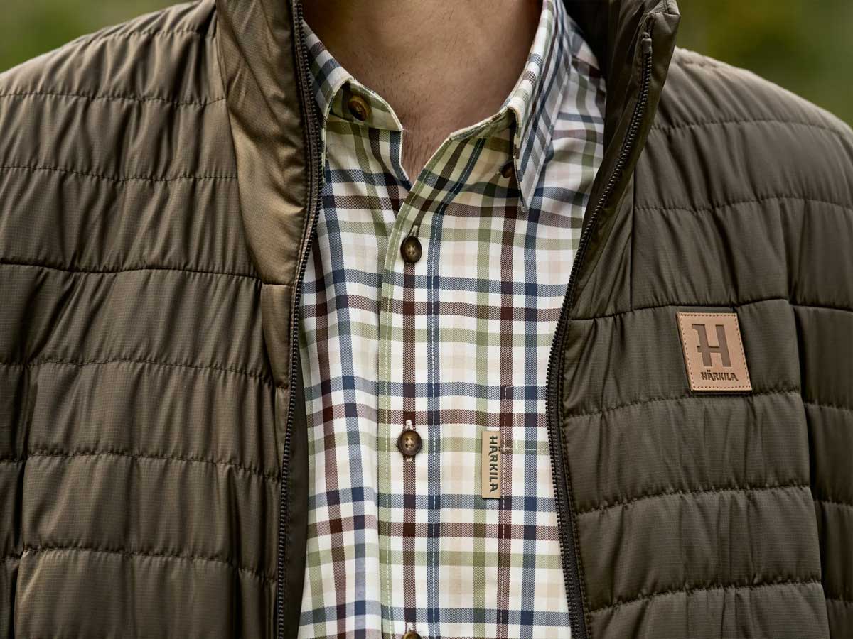 HARKILA Milford Shirt - Mens Fine Twill Cotton - Sea Blue