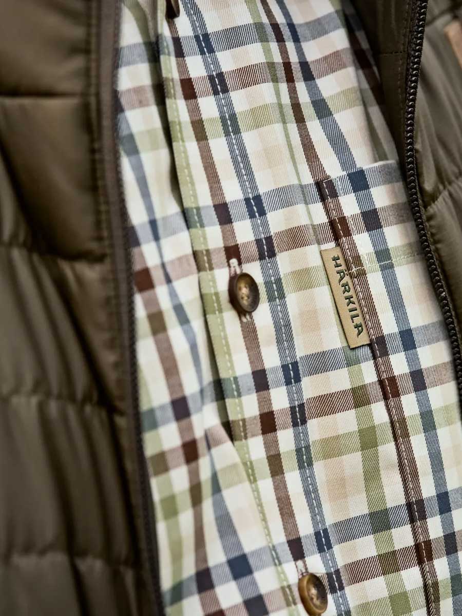 HARKILA Milford Shirt - Mens Fine Twill Cotton - Sea Blue