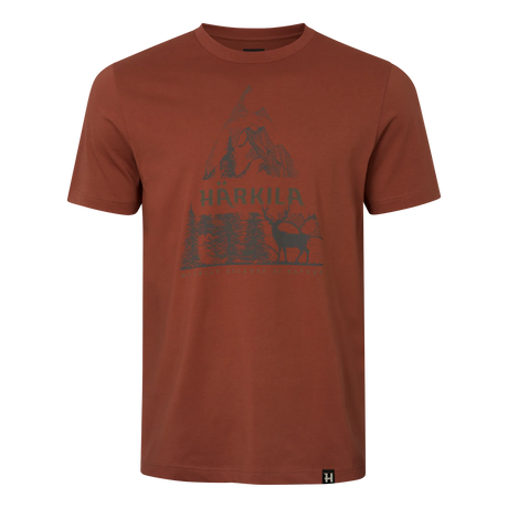 HARKILA Nature T-shirt - Mens - Autumn Orange