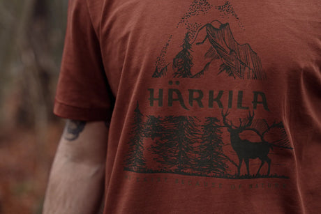 HARKILA Nature T-shirt - Mens - Autumn Orange
