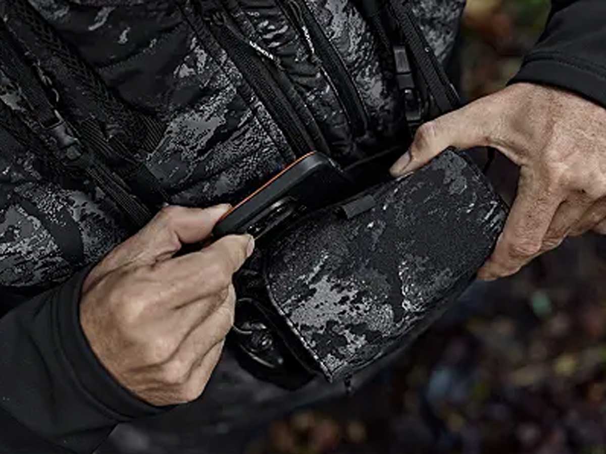 HARKILA Binocular Harness - NOCTYX AXIS MSP Black Camo