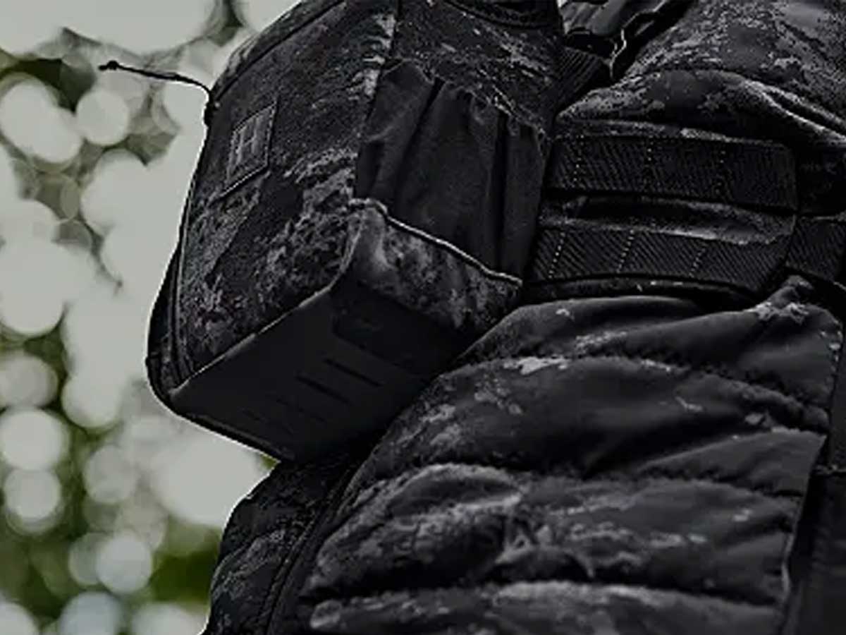 HARKILA Binocular Harness - NOCTYX AXIS MSP Black Camo