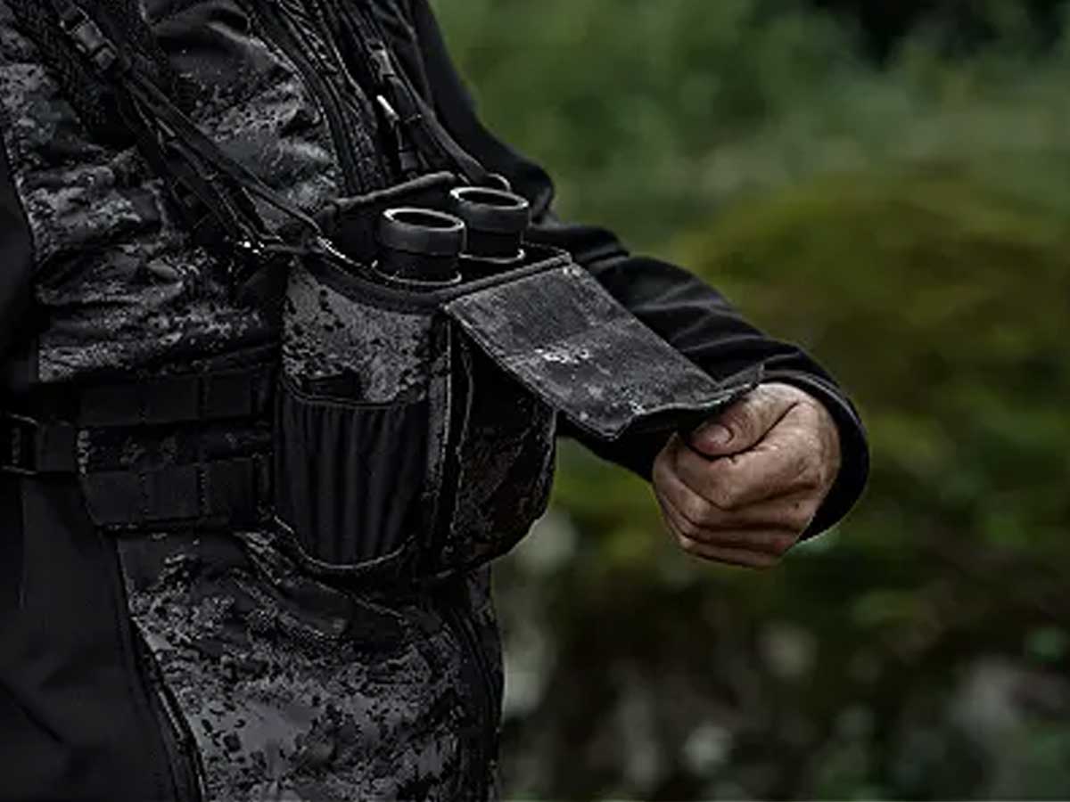 HARKILA Binocular Harness - NOCTYX AXIS MSP Black Camo